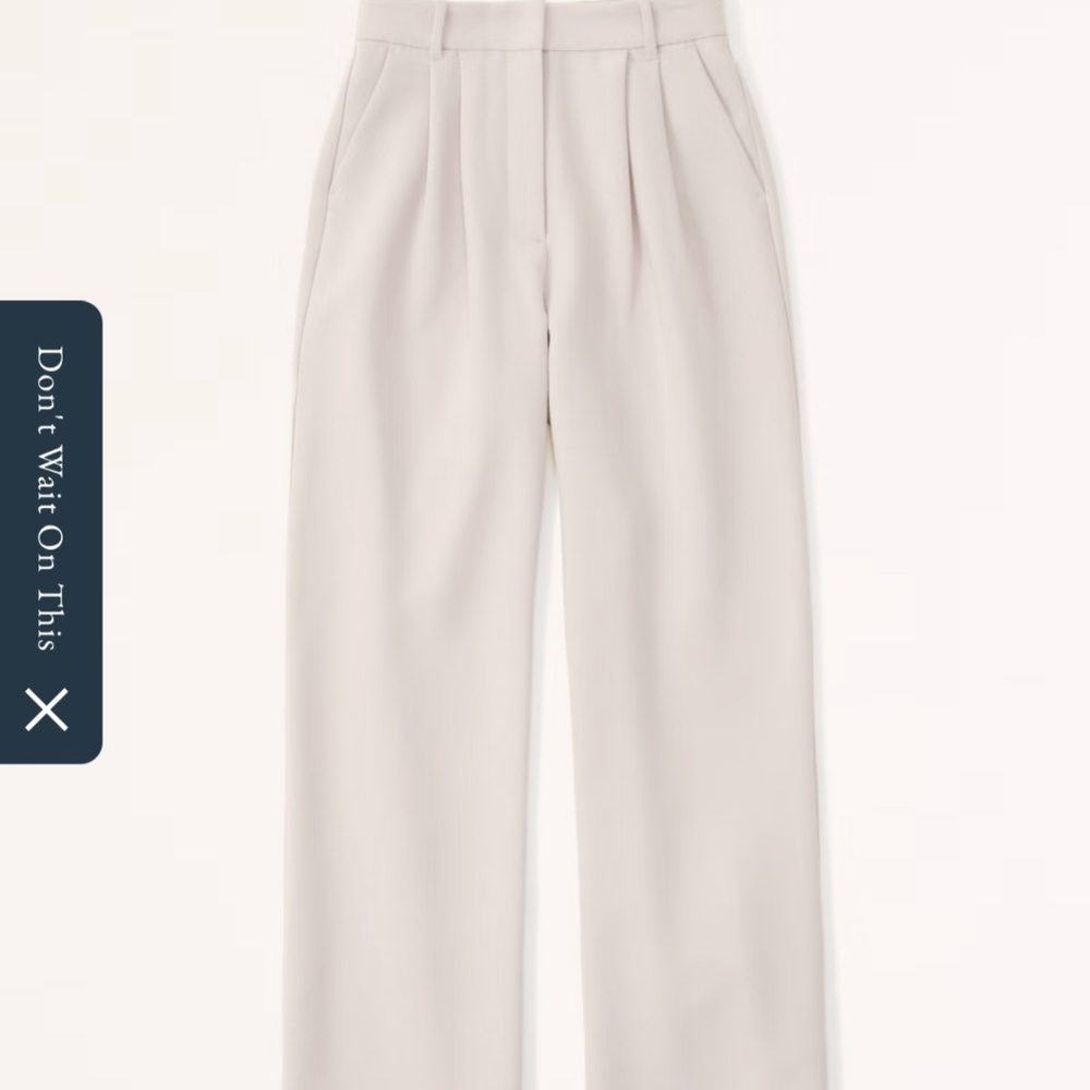 Abercrombie Sloane wide leg Taupe pants 26s